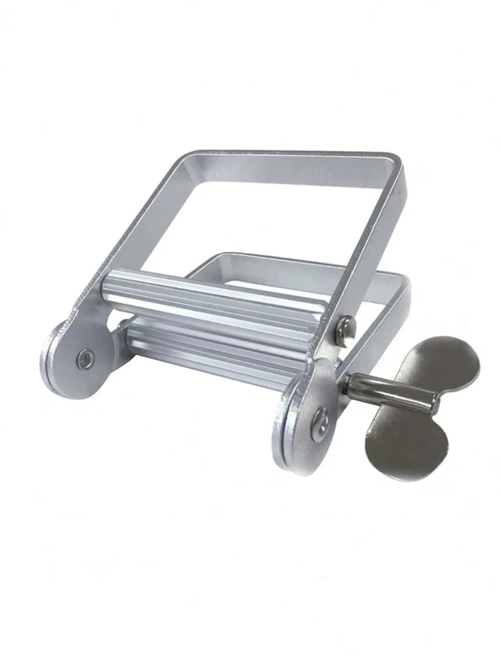 Toothpaste Squeezer Dispenser Metal Paint Tube Wringer Extruder Hand Roller Tool - Image 3 of 4