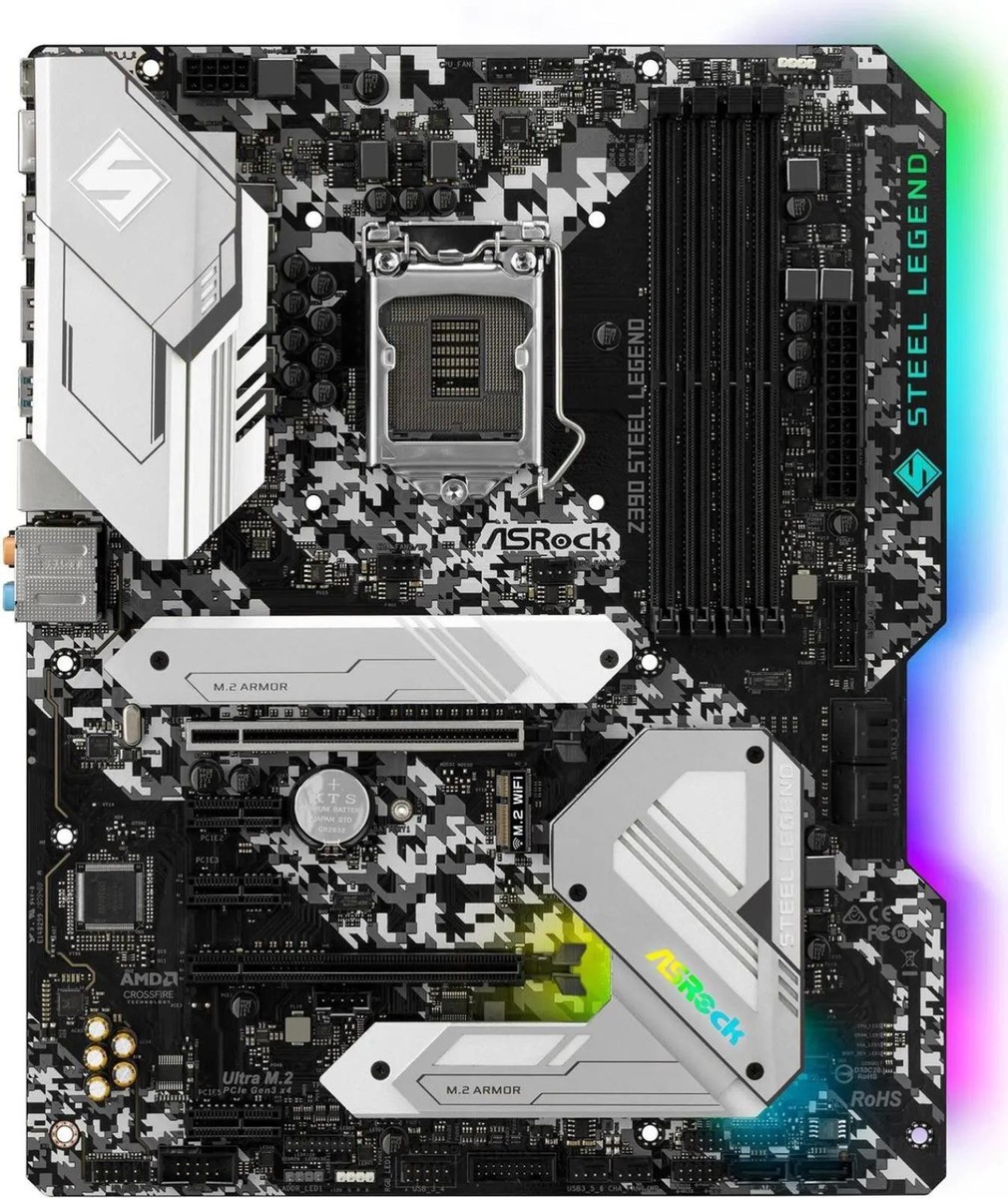 asrock z390 steel legend マザーボード 本体 ASRock Steel Legend Intel Z390 LGA 1151 ATX DDR4-SDRAM Motherboard