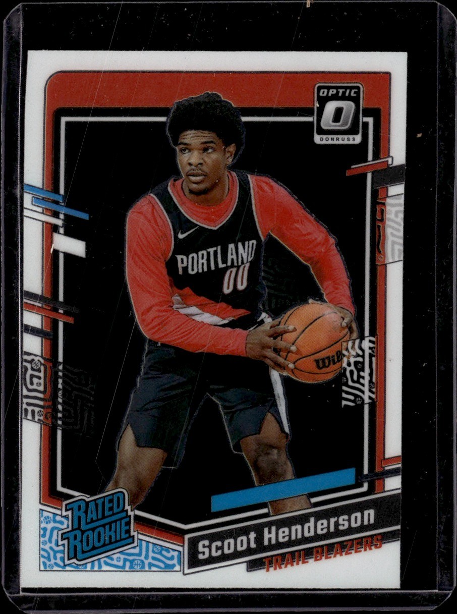 2023-24 Donruss Optic #239 Scoot Henderson Portland Trail Blazers Rookie