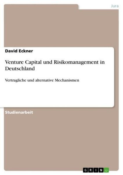 Venture Capital Und Risikomanagement In Deutschland David Eckner-image