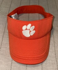 NIKE Dri Fit Clemson Tigers OSFM Flex Fit Visor Cap Hat ACC