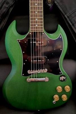 Epiphone 2024 SG Classic-  P90's, XLNT Cond. Worn Inverness Green 