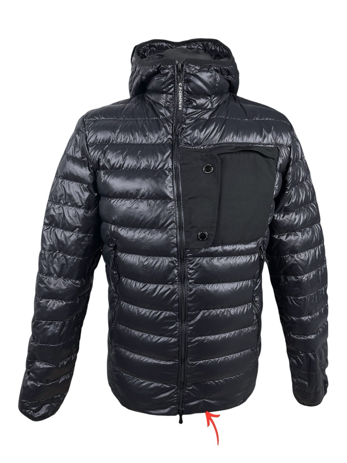 C.P. Company NyFoil Goggle Jacket M Black Authentic Nylon Luxury Preloved CP VIP image 3