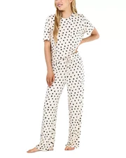 Honeydew Women's Sleepwear Sz L Printed Pajama Sandalwood