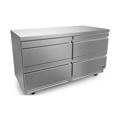 Fagor Refrigeration FUR-60-D4-N 60'' Undercounter Refrigerator w/ 4 Drawers, 2...