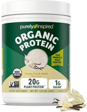 Purely Inspired Plant-Based Protein Powder for Men  Women, Creamy French...