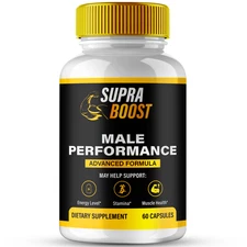 Supra Boost Capsules, Official Advanced Supplement Pills for Men (60 Capsules)