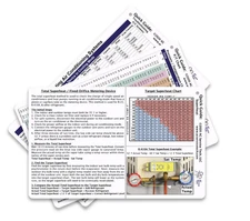 HVAC Quick Reference Cards for Refrigerant Charging and Troubleshooting