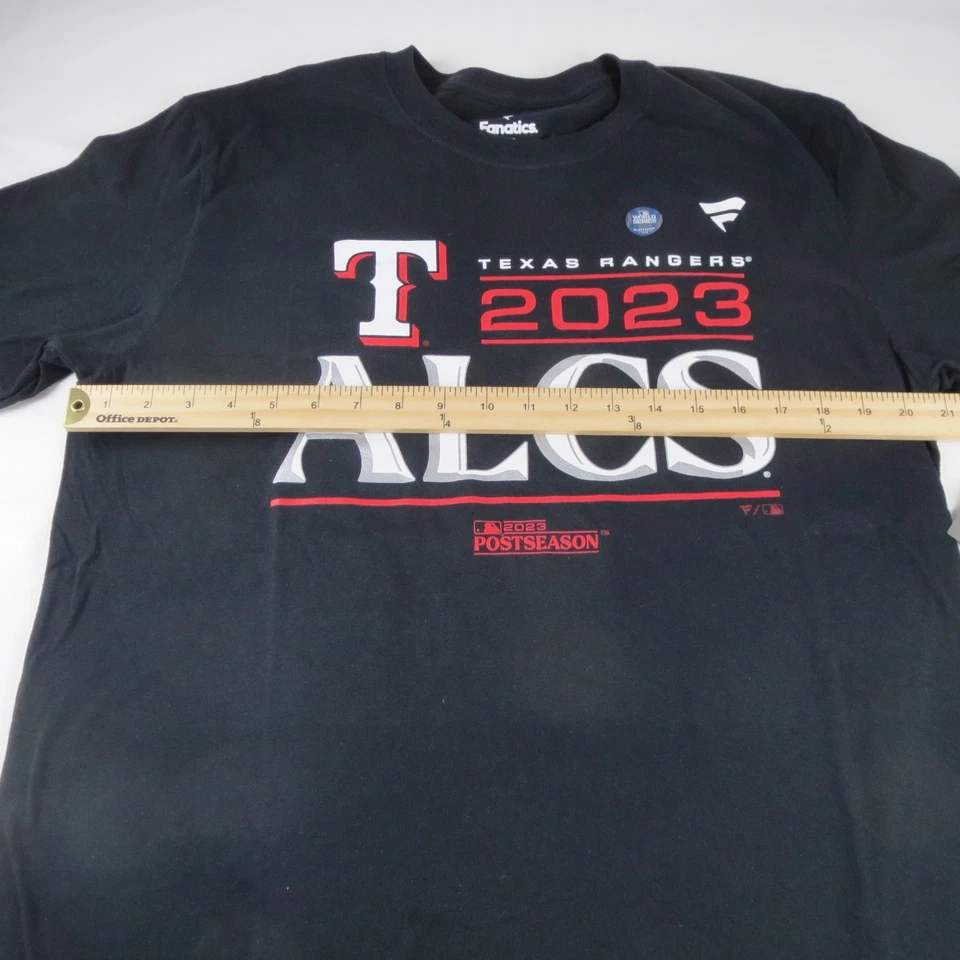 Texas Rangers 2023 ALCS Champions Locker Room T-Shirt Fanatics Men's Large NWT - Image 4 of 4