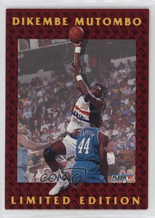 1991-92 Fleer Limited Edition Dikembe Mutombo #7 Rookie RC HOF 0a4f
