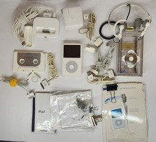 Apple iPod Classic 5th Generation Enhanced 80 GB - White -MA448LL- W/Accessories