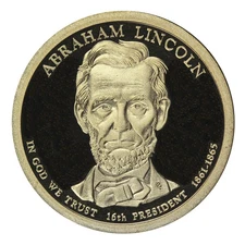 2010 -S Abraham Lincoln Presidential Proof Dollar Gem Deep Cameo US Coin