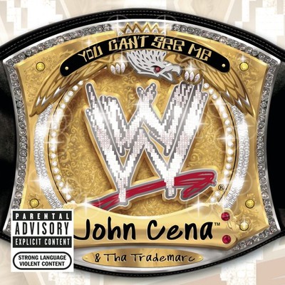 直筆サイン入りＣＤ　John cena  you can't see me You Can't See Me [PA] * by John Cena (CD, May-2005, Columbia (USA