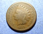 1877 Indian Cent  Good+ details