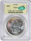 1886 Morgan Silver Dollar MS65 PCGS OGH (CAC) Toned