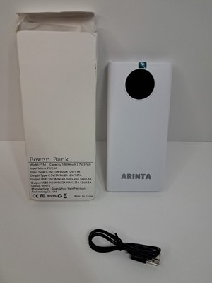 ARINTA  Solar Power Bank Qi Portable Charger 10000mah External Battery