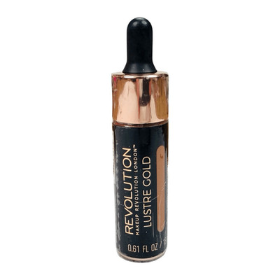 Makeup Revolution Lustre Gold Liquid Highlighter 0.61 fl oz / 18 ml Face Beauty