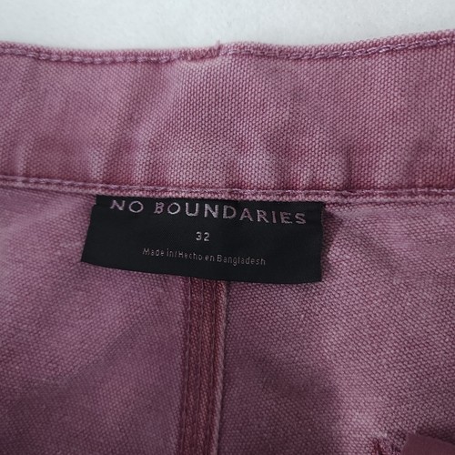 No Boundaries Carpenter Shorts Meadow Mauve 100% Cotton Duck Canvas Mens Size 32 - Picture 3 of 11