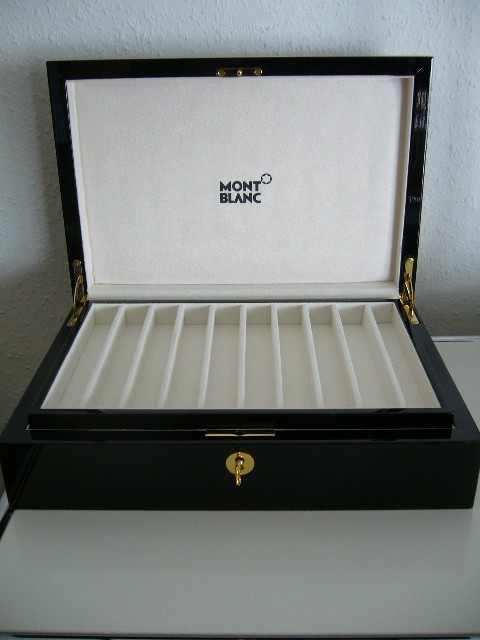 Montblanc Collectors Box Wood Box for 20 Pens Stifte Klavier Lack Sammlelbox Rar
