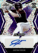 2020 Leaf Flash #BA-JF1 Justin Foscue Base Autographs Purple #/35