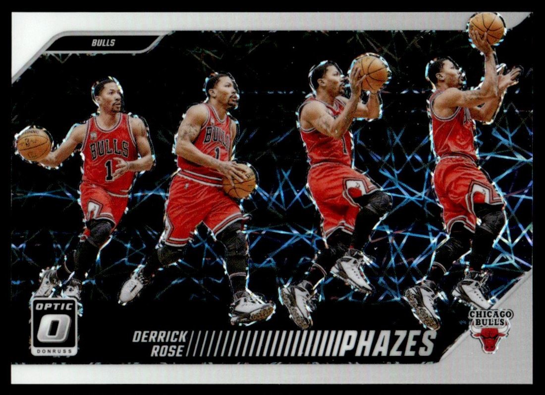 2024-25 Donruss Optic Phazes Prizms Case Hit Derrick Rose Chicago Bulls #9
