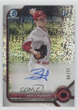 2022 Bowman Draft Chrome Pick Sparkle Refractor 54/71 Bryce Hubbart Auto 0r4