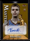 2024 Topps Finest Basketball Gold Refractor Nikola Topic #MA-NT
