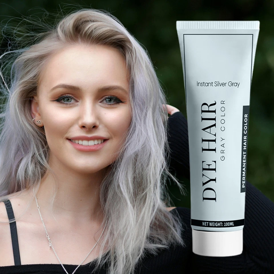 Tónico plateado color cabello gris para cabello 100 ml disfrute brillante de larga duración Foto 4 de 4