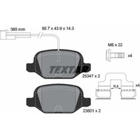Textar 2534701 Bremsbelagsatz FüR Abarth Fiat 500 595 695 500C 595C 695C 500X