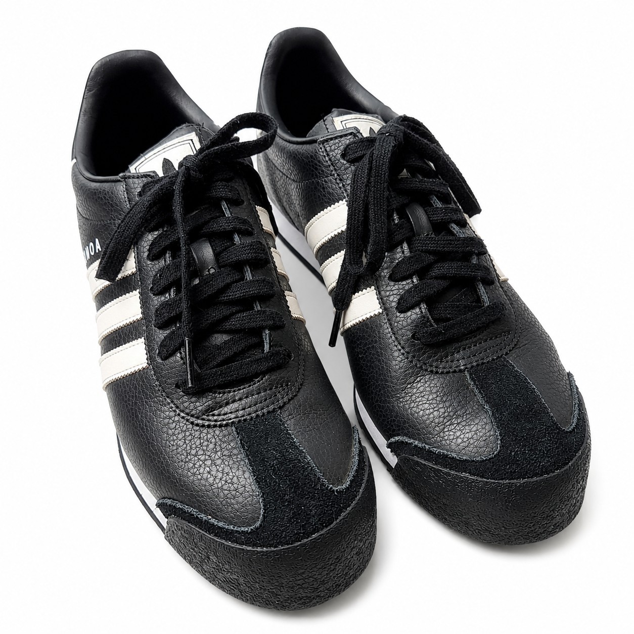 ADIDAS Originals Samoa Sneaker Men Sz 10 Black White Suede Toe Cap Retro 90s Y2K