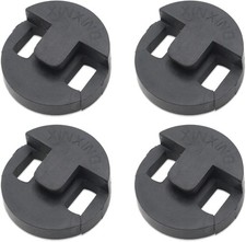 Pack of 4 Rubber Cello Practice Mute, Round Tourte Style Silencer for Quiet Prac