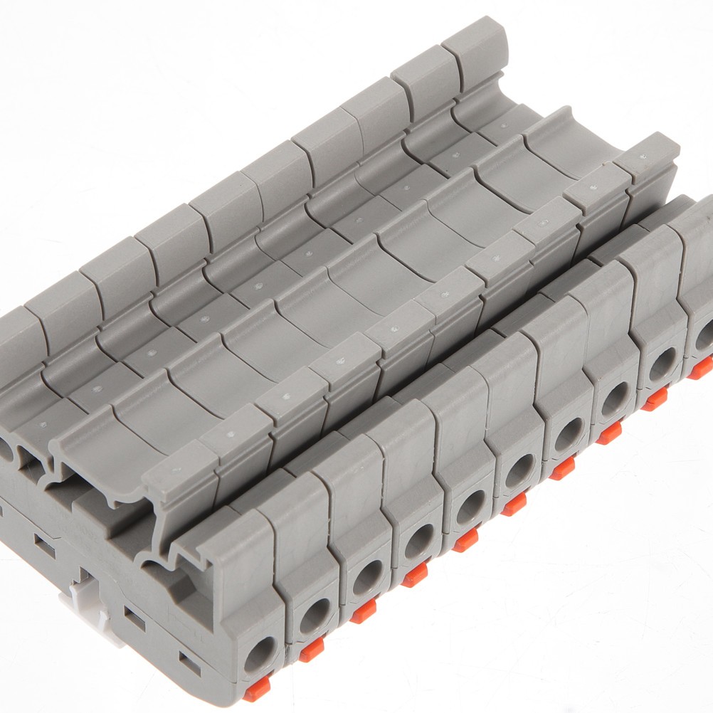 20 Sets Din Rail Wire Terminal Block Electrical Cabinets Distribution