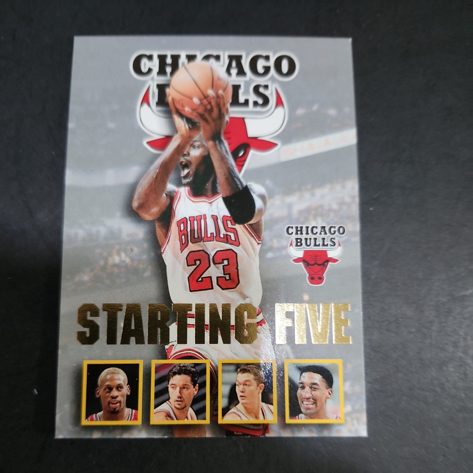 1996-97 NBA Hoops - Starting Five Michael Jordan, Rodman, Pippen, ect. -  Bulls