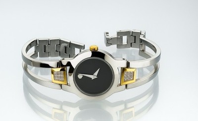 Movado Two Tone 24mm Quartz Watch 81E41842