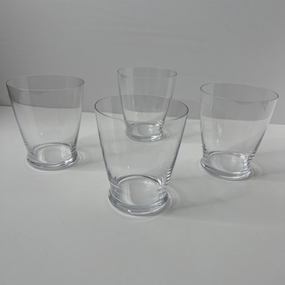 Riedel Crystal Tumblers Set of 4   Austria   Stemless Water/Whiskey Glasses
