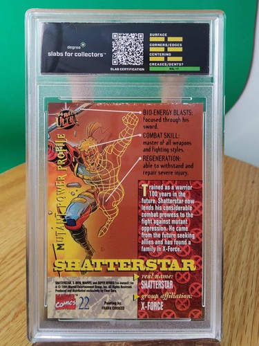 Shatterstar #22 (Marvel 1994 Ultra X-Men) Grade 7 NM - Bild 2 von 4