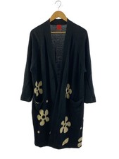 HaaT ISSEY MIYAKE Long Sleeve Dress 2/Wool/Black Floral Pattern/HA63KD440