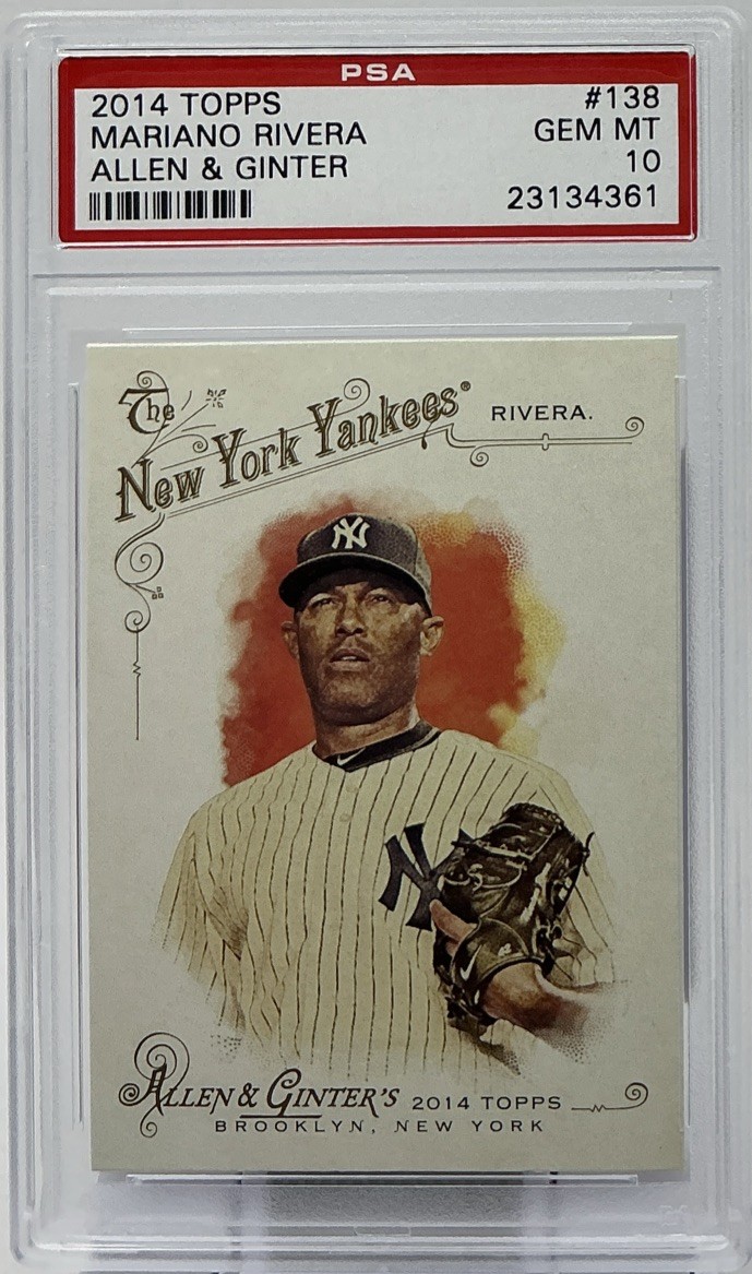 Mariano Rivera PSA 10 -2014 Topps Allen & Ginter Portrait -Yankees, Sandman, HOF view 1