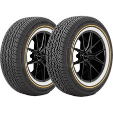 Qty 2 24540r18 Vogue Custom Built Radial 97v Xl Goldwhite Tires