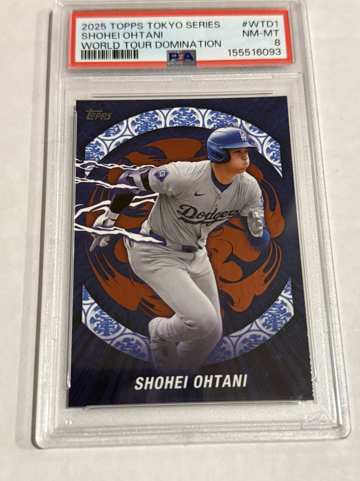 2025 Topps Tokyo Series - World Tour Domination Shohei Ohtani PSA 8 #WTD-1 view 2