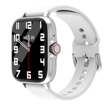 Smart Watch Bluetooth Call 1.83" HD Fitness Tracker Waterproof Heart Rate White