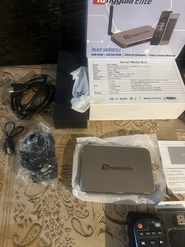 tanggula Elite Max Smart Media Player W/ Voice Remote + Bonus Remote ...