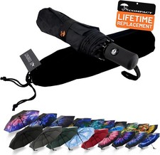 Travel Umbrella Windproof Compact Automatic UV Protection
