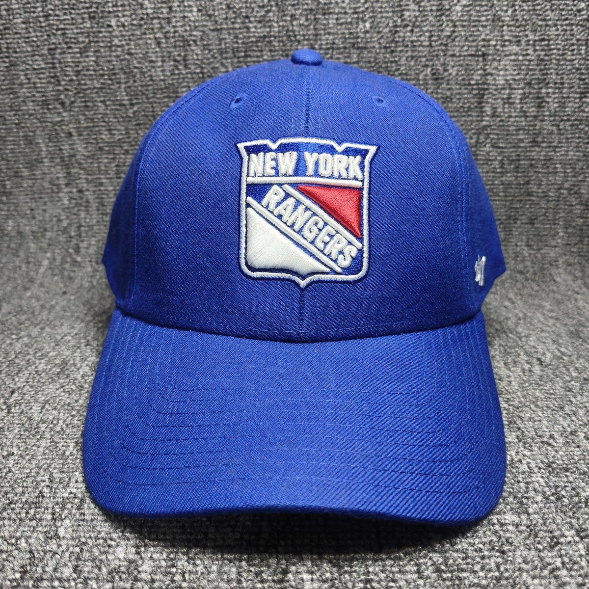 '47 Brand New York Rangers NHL Royal Blue Adjustable Strapback Hat Cap OSFA