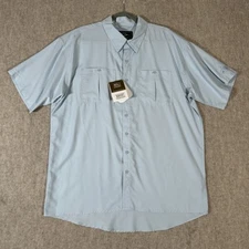 Drake Flyweight Vented Back Short Sleeve Shirt Large New (Flaw)