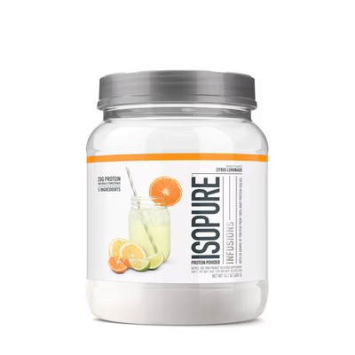2 X Isopure Fusions Clear Protein Powder Citrus Lemonade -- 16 Servings