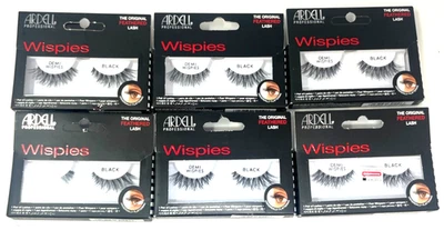 (6) pairs Ardell Wispies Lashes False Faux Eyelashes NIP Demi Wispies Black - Image 1 of 3