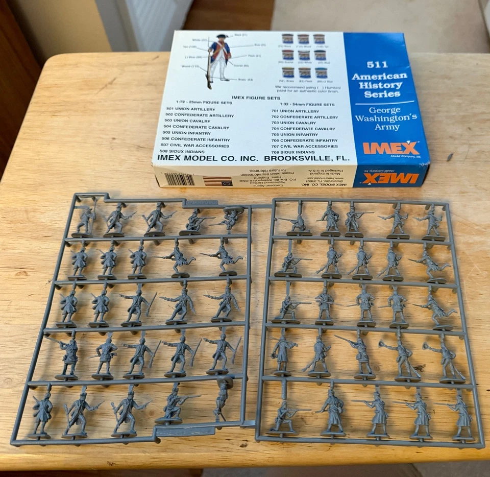 Ejército de Washington de la Revolución Americana 1/72 (50) #511 ¡Raro! Foto 2 de 3