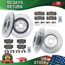 11.54'' Front 10.79'' Rear Brake Rotors Ceramic Pads for Subaru Legacy Outback