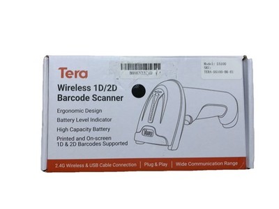Tera Barcode Scanner D5100 1D 2D QR Wireless USB 2,4 GHz